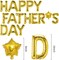 Happy Fathers Day Balloon Arch Garland Kit Father's Day Party Decorations, Best Dad Trophy Beard Foil Balloons for Father's Day Party Supplies